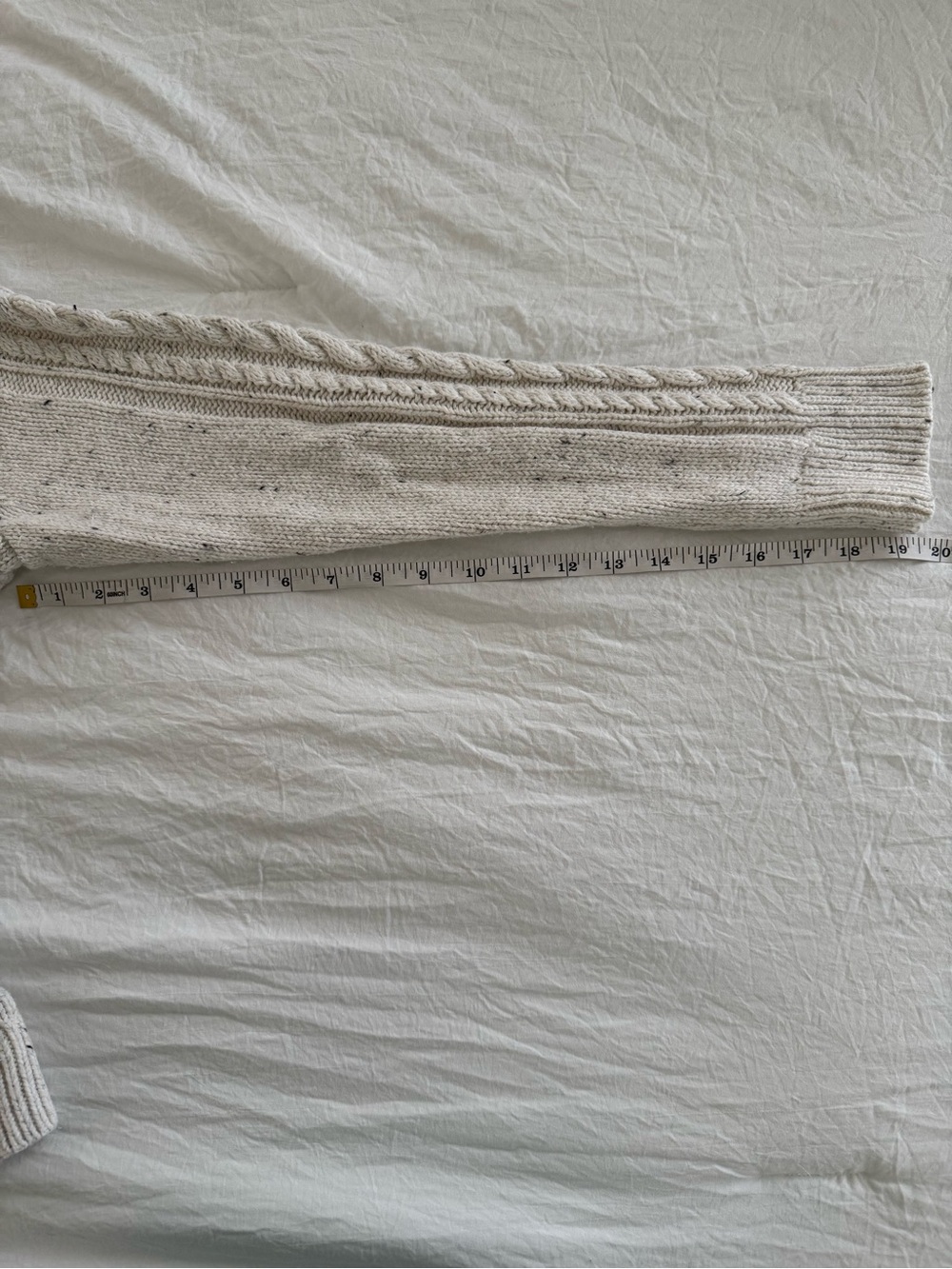 Old Navy Cozy Cable Knit Crewneck Sweater in Cream - Picture 8 of 8
